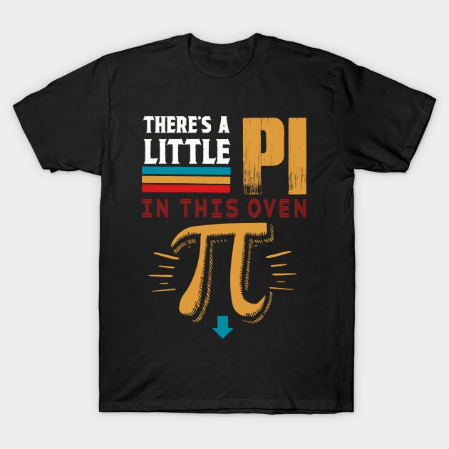 Pregnancy Announcement Pi Day Math Lover Baby Shower Mother T-Shirt by Norine Linan 